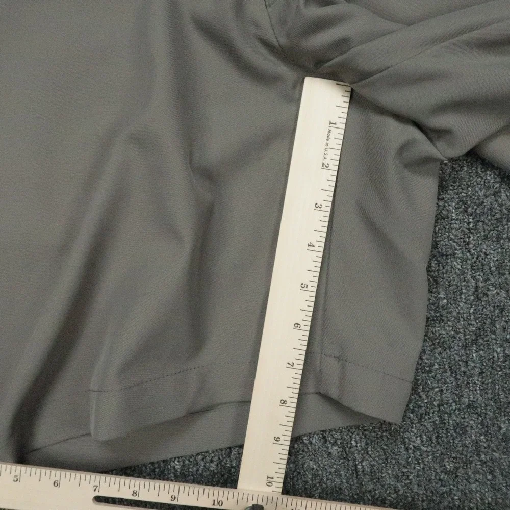 Peter Millar Shorts Mens 38 Gray Salem Performance Golf Chino Flat Front